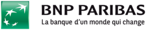 Logo BNP Paribas avec slogan.