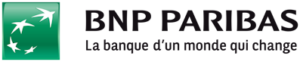 Logo BNP Paribas avec slogan.